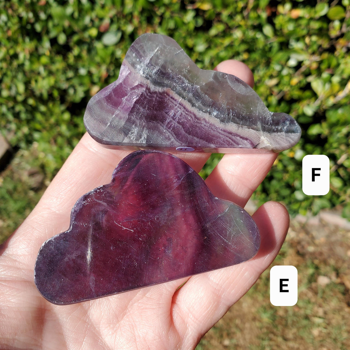 Rainbow Fluorite Standing Cloud (Listing 1 of 2) - Mental Clarity, Energetic Protection, Positivity - Carved Crystal Cloud Healing Gemstone