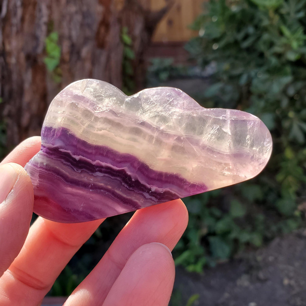 Rainbow Fluorite Standing Cloud (Listing 1 of 2) - Mental Clarity, Energetic Protection, Positivity - Carved Crystal Cloud Healing Gemstone