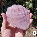 Rose Quartz Seashell Mirror - Unconditional Love, Compassion, Kindness, Self Love - Pink Shell Crystal Healing Vanity Mirror, Bathroom Decor