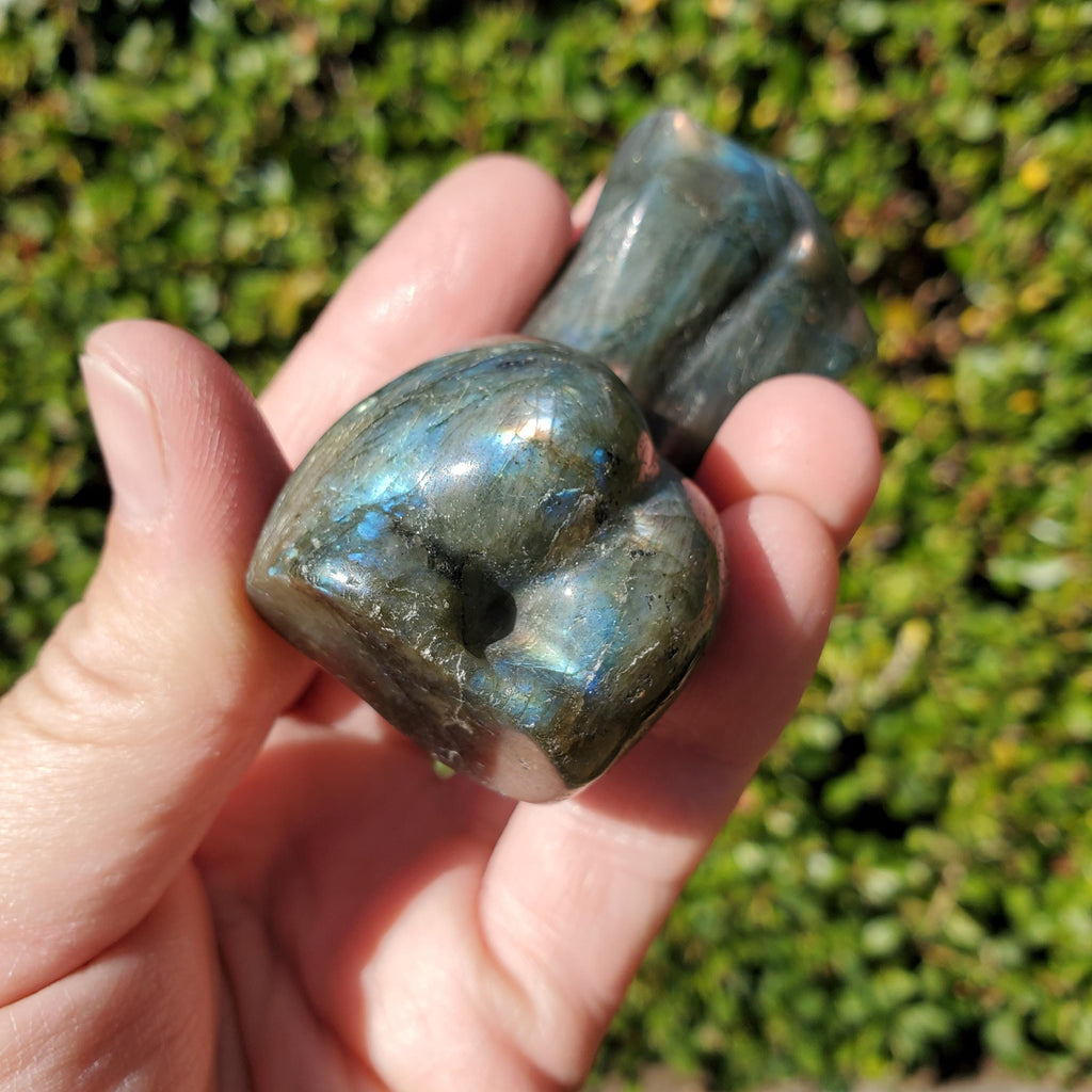 Flashy Labradorite Lady Body 2.75" - Awareness, Connection, Intuition - Crystal Female Model Lab Carving Healing Gemstone Statement Feminine
