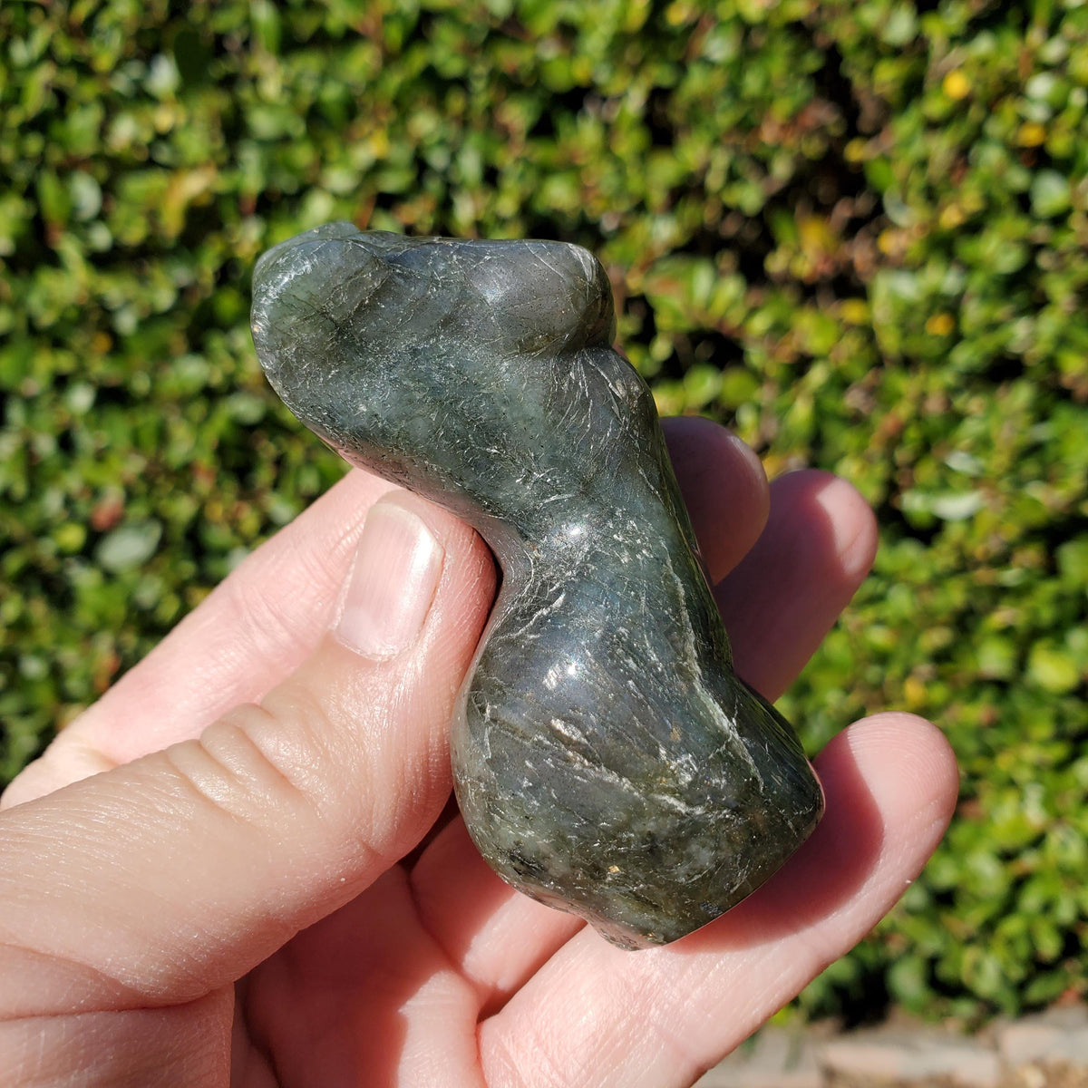 Flashy Labradorite Lady Body 2.75" - Awareness, Connection, Intuition - Crystal Female Model Lab Carving Healing Gemstone Statement Feminine