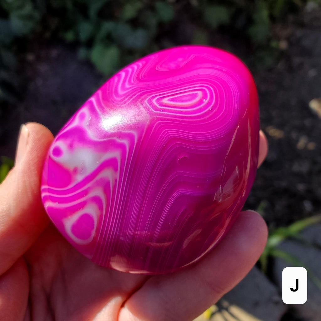 Pink Agate Freeform - Balance of the Physical, Mental & Emotional - Pink Crystal Free Form Palm Stone Healing Gemstone Statement