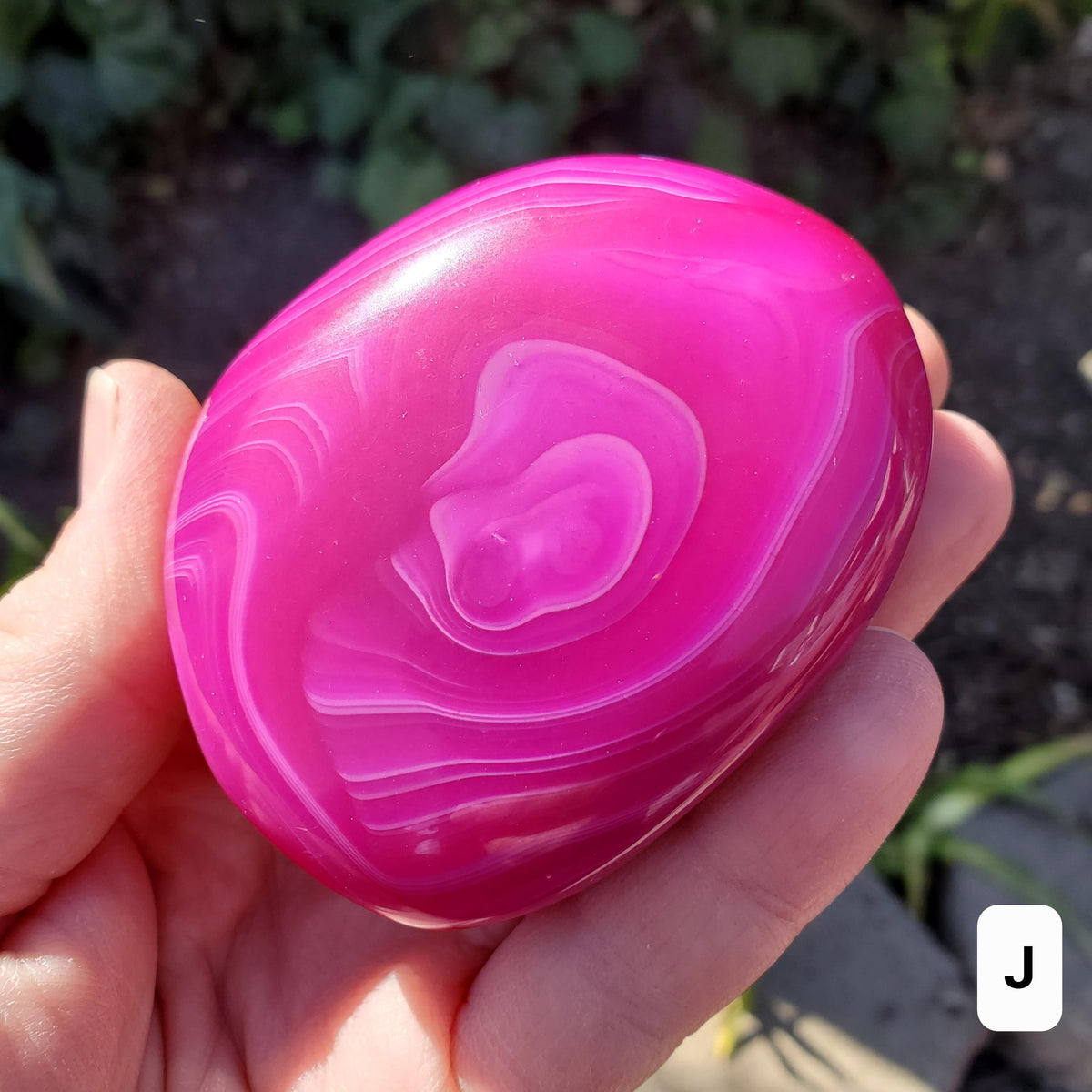 Pink Agate Freeform - Balance of the Physical, Mental & Emotional - Pink Crystal Free Form Palm Stone Healing Gemstone Statement