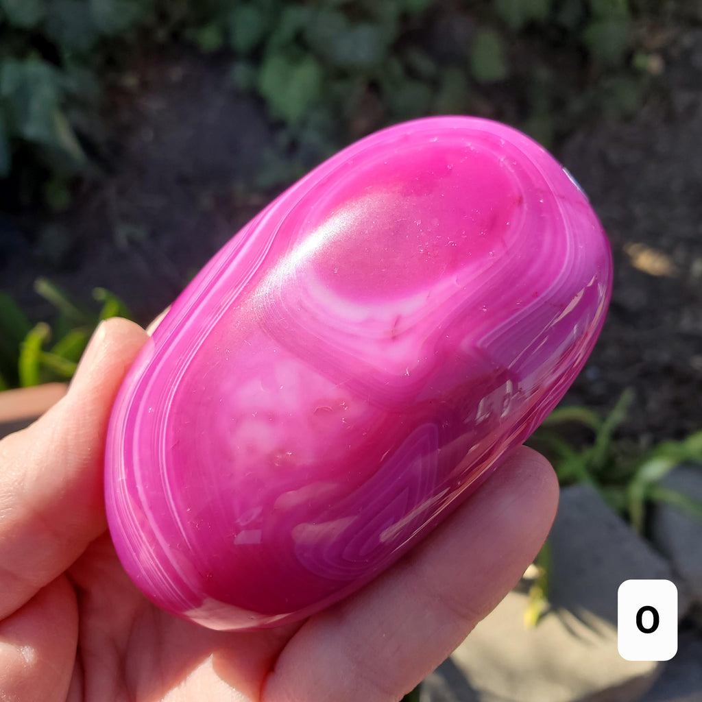 Pink Agate Freeform - Balance of the Physical, Mental & Emotional - Pink Crystal Free Form Palm Stone Healing Gemstone Statement