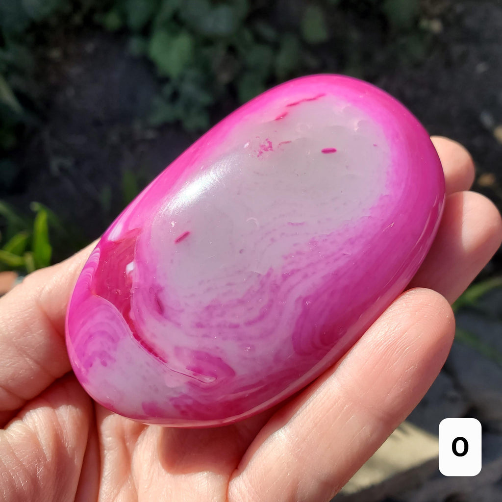 Pink Agate Freeform - Balance of the Physical, Mental & Emotional - Pink Crystal Free Form Palm Stone Healing Gemstone Statement