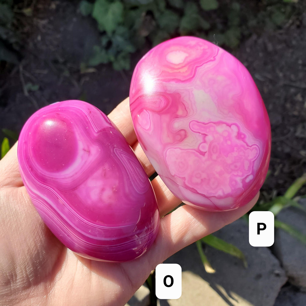 Pink Agate Freeform - Balance of the Physical, Mental & Emotional - Pink Crystal Free Form Palm Stone Healing Gemstone Statement