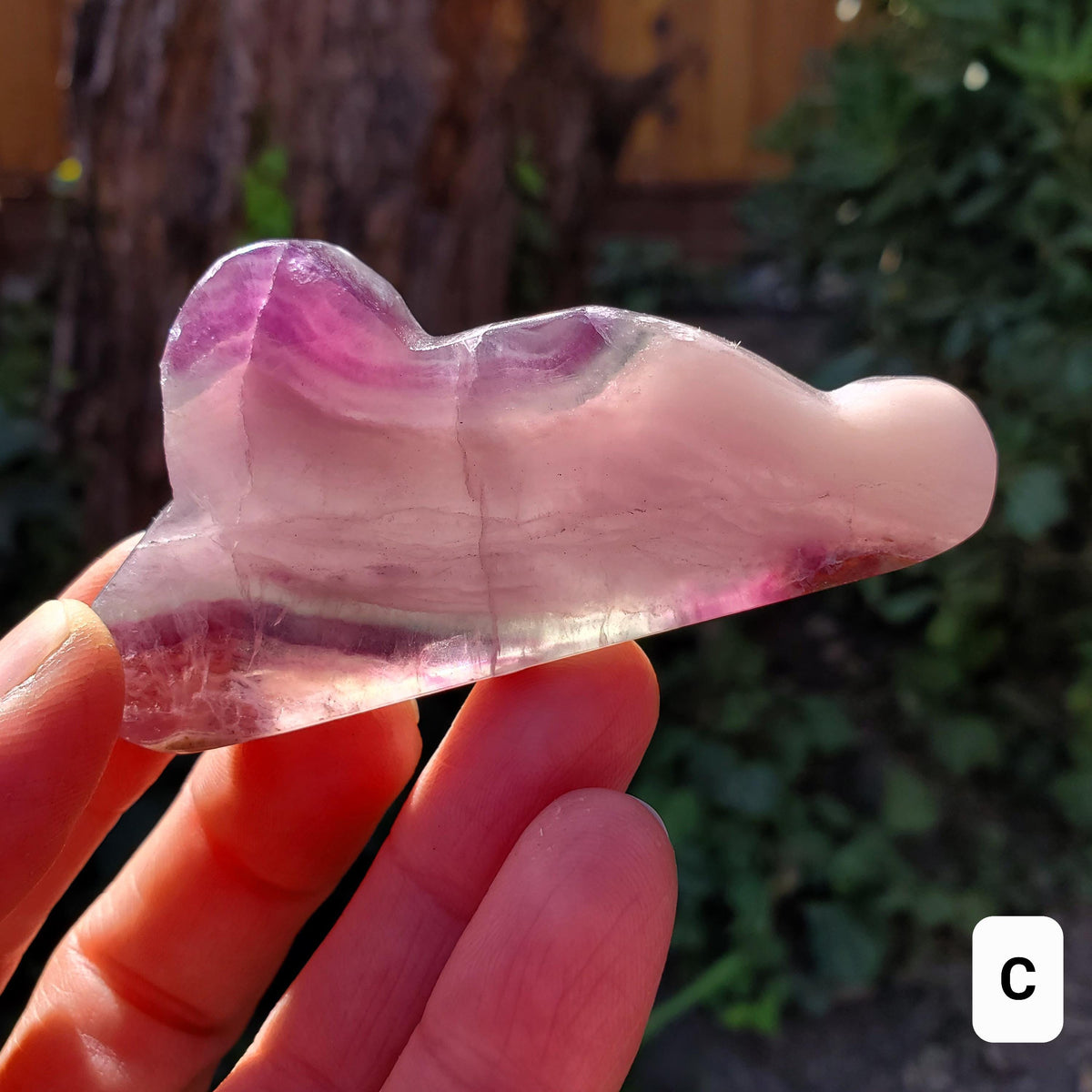 Rainbow Fluorite Standing Cloud (Listing 1 of 2) - Mental Clarity, Energetic Protection, Positivity - Carved Crystal Cloud Healing Gemstone