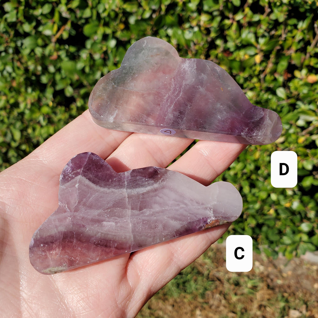Rainbow Fluorite Standing Cloud (Listing 1 of 2) - Mental Clarity, Energetic Protection, Positivity - Carved Crystal Cloud Healing Gemstone