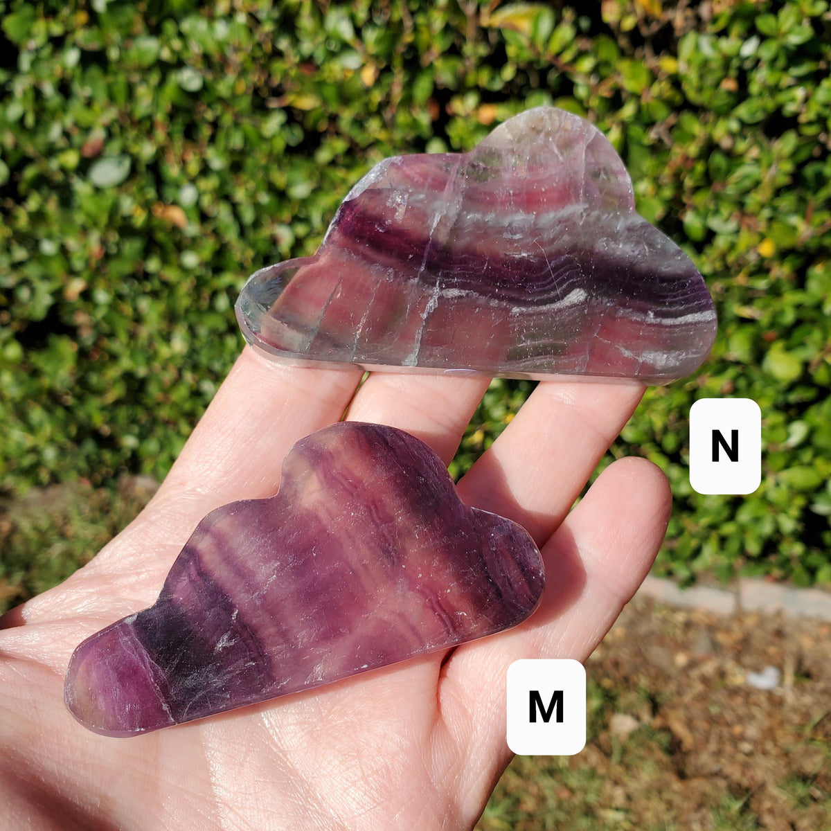 Rainbow Fluorite Standing Cloud (Listing 2 of 2) - Mental Clarity, Energetic Protection, Positivity - Carved Crystal Cloud Healing Gemstone