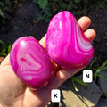 Pink Agate Freeform - Balance of the Physical, Mental & Emotional - Pink Crystal Free Form Palm Stone Healing Gemstone Statement
