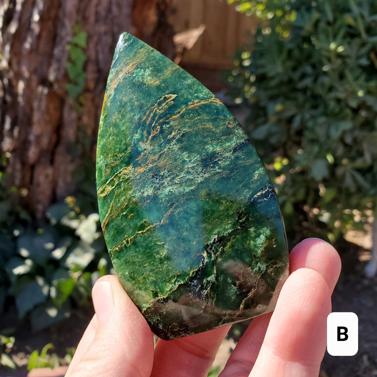 Green Emerald Flame - Heals Heart Chakra, Compassion, Acceptance, Wisdom, Confidence - Green Crystal Point Healing Gemstones