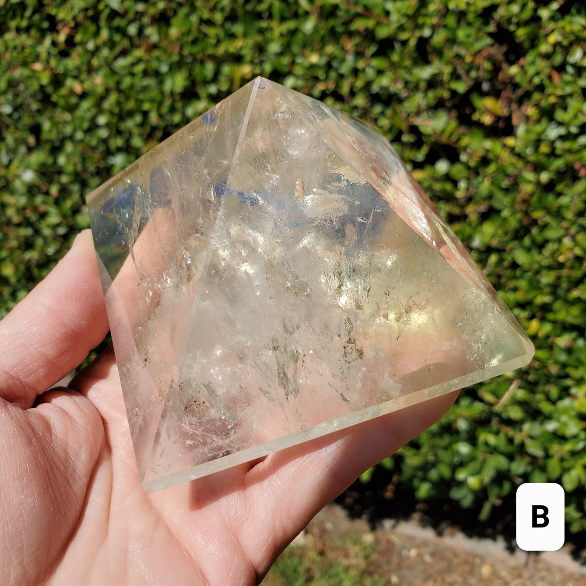 Big Chunky Citrine Pyramid - Abundance, Energizing, Creativity, New Beginnings - Golden Citrine Carved Statement Piece