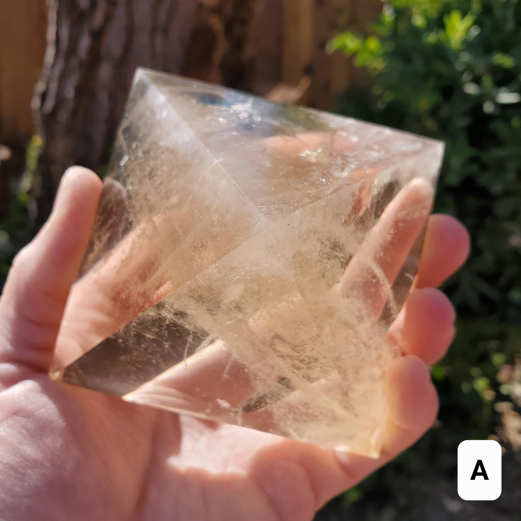 Big Chunky Citrine Pyramid - Abundance, Energizing, Creativity, New Beginnings - Golden Citrine Carved Statement Piece