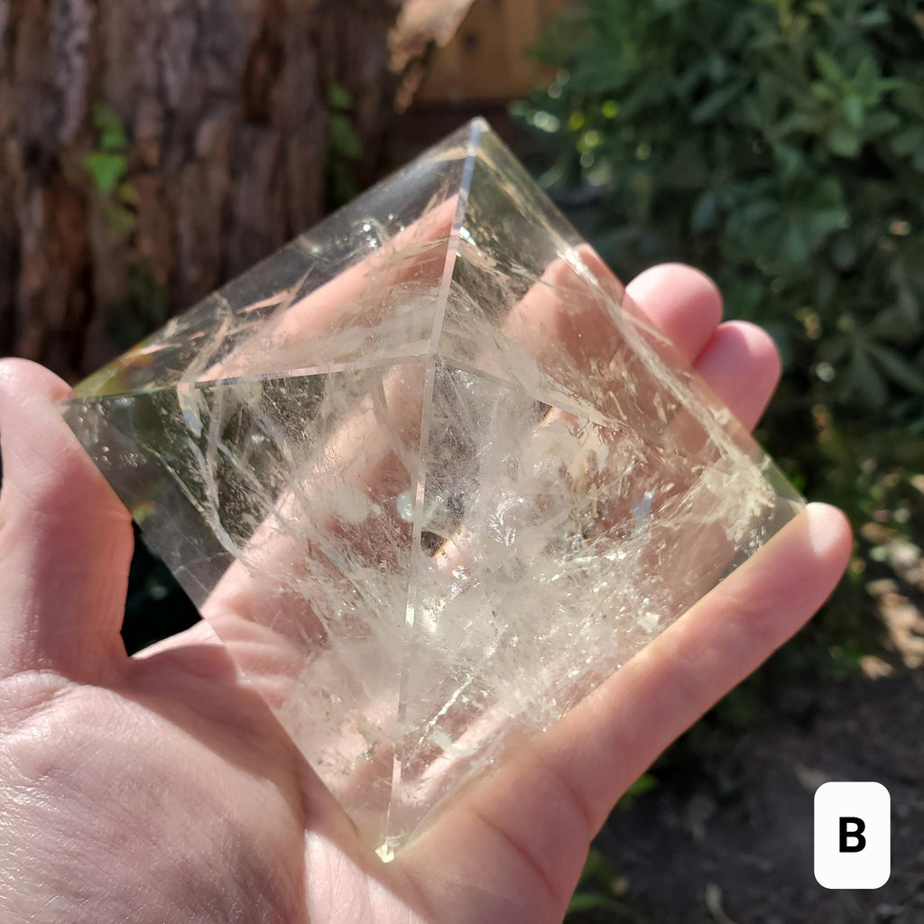 Big Chunky Citrine Pyramid - Abundance, Energizing, Creativity, New Beginnings - Golden Citrine Carved Statement Piece