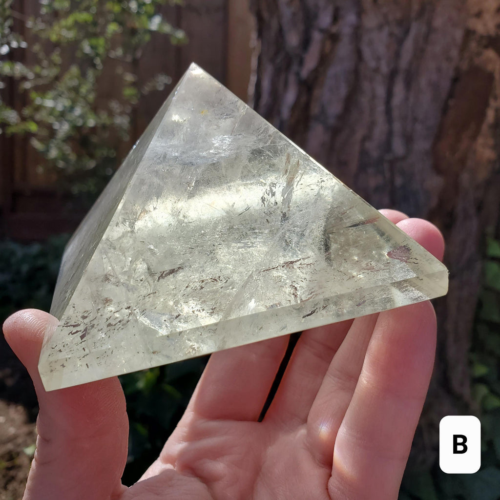 Big Chunky Citrine Pyramid - Abundance, Energizing, Creativity, New Beginnings - Golden Citrine Carved Statement Piece