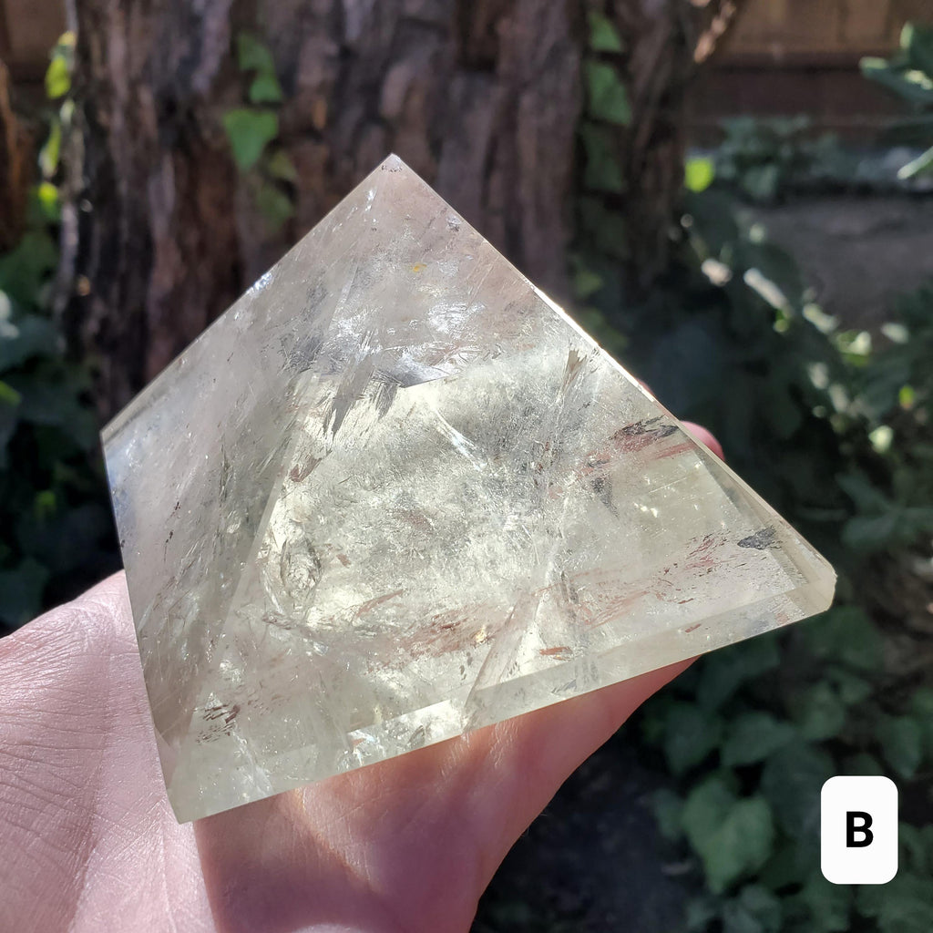 Big Chunky Citrine Pyramid - Abundance, Energizing, Creativity, New Beginnings - Golden Citrine Carved Statement Piece