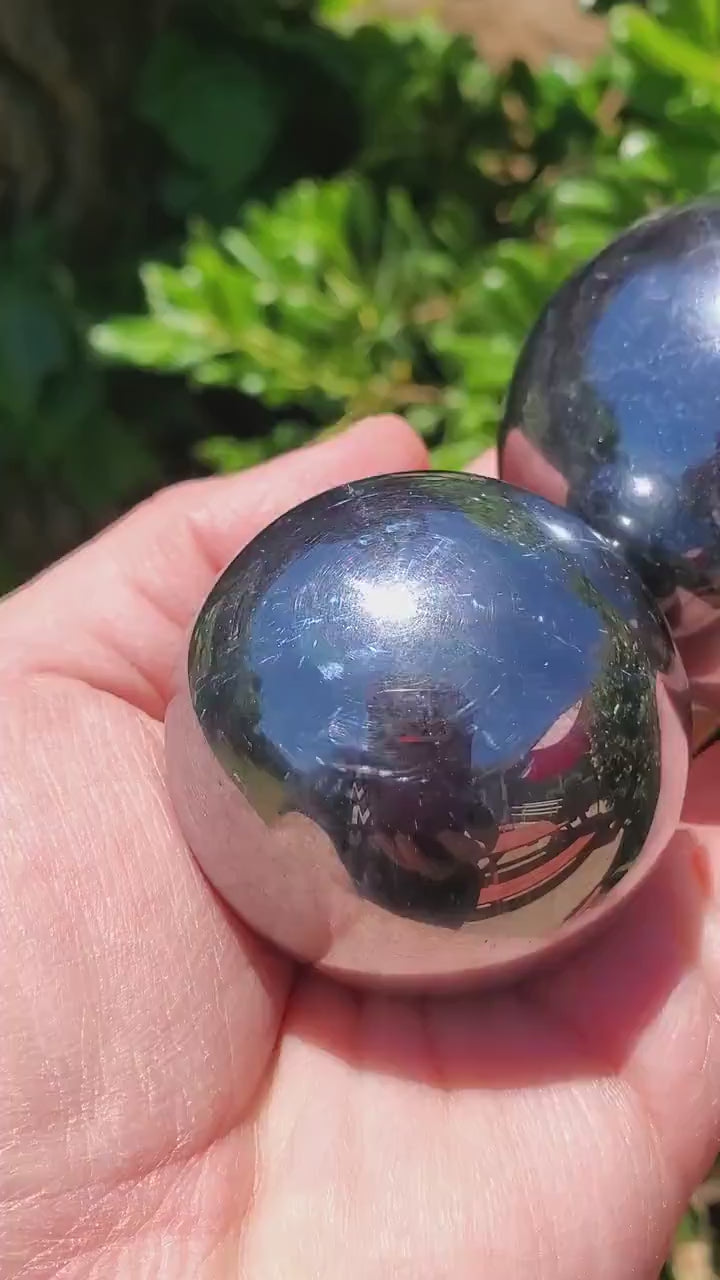 Terahertz Sphere - Creativity, Helps Clear Your Mind, Energizes Inner Body, Promotes Bloodflow - Silver Crystal Ball Healing Gemstones
