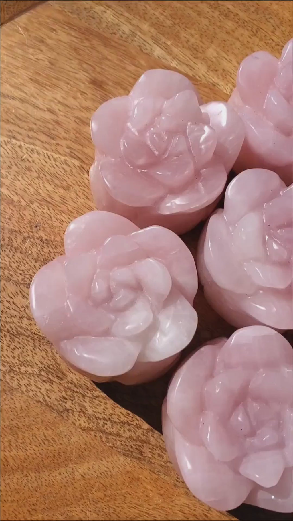 Chunky Standing Rose Quartz Flower Bud - Unconditional Love, Compassion, Self Love - Pink Crystal Rose Stone Healing Crystals Gemstone