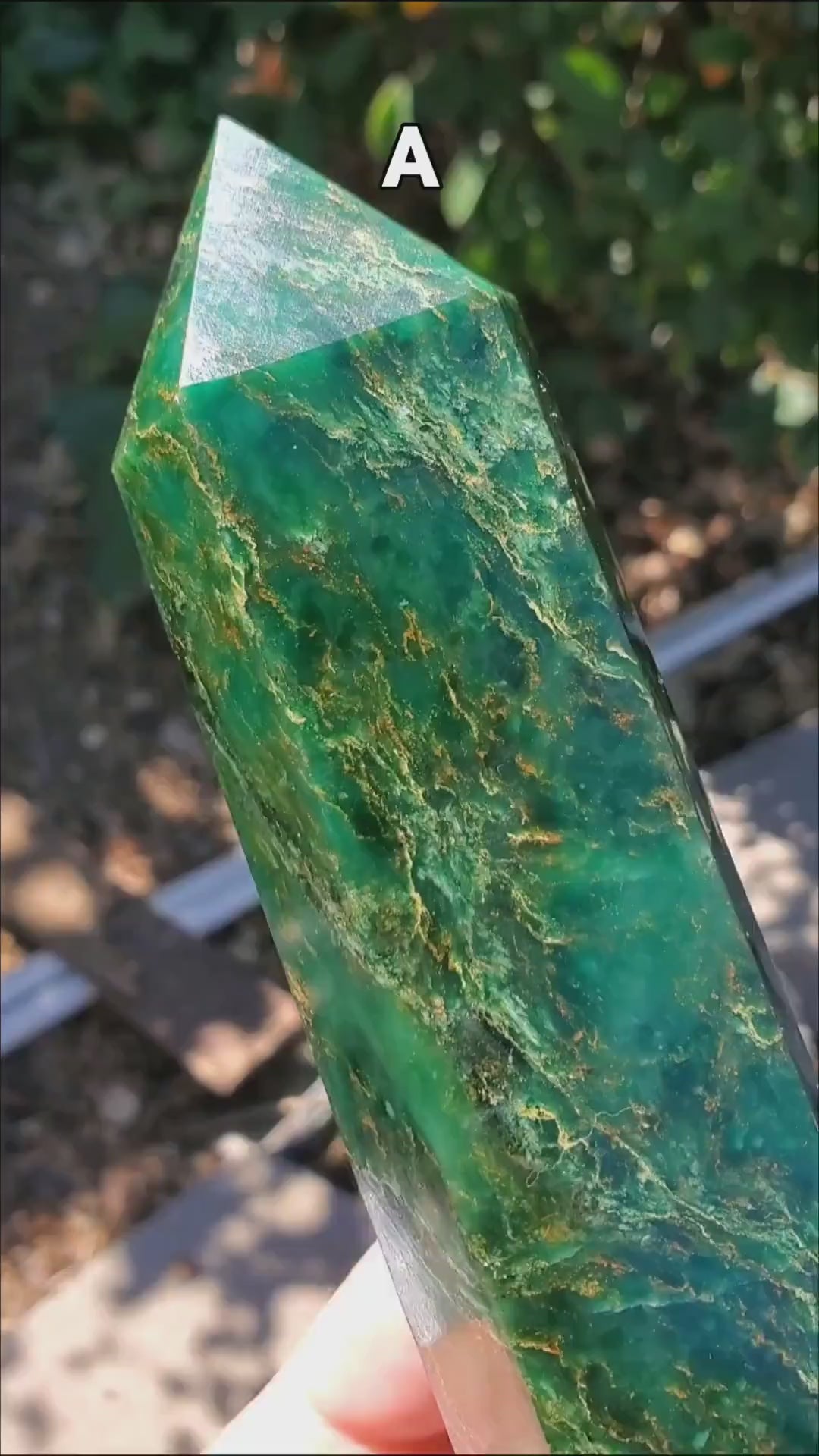 Big Emerald Tower - Heals Heart Chakra, Compassion, Acceptance, Wisdom, Confidence - 8.25" to 9.25" Green Emerald Crystal Point Gemstone